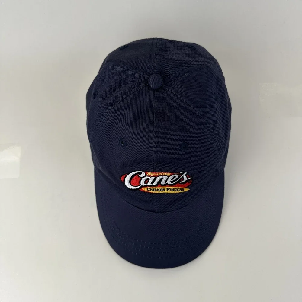 Raising Canes Cap Hat Chicken Embroidered Blue Uniform Employee Team Member